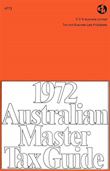 1972 Australian Master Tax Guide