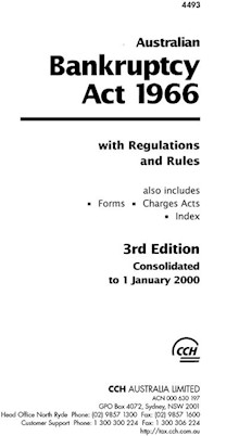 Australian Bankruptcy Act 1966 with Regulations and Rules - 3rd edition
