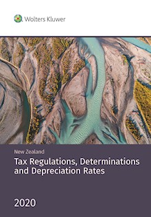 New Zealand Tax Regulations, Determinations and Depreciation Rates 2020